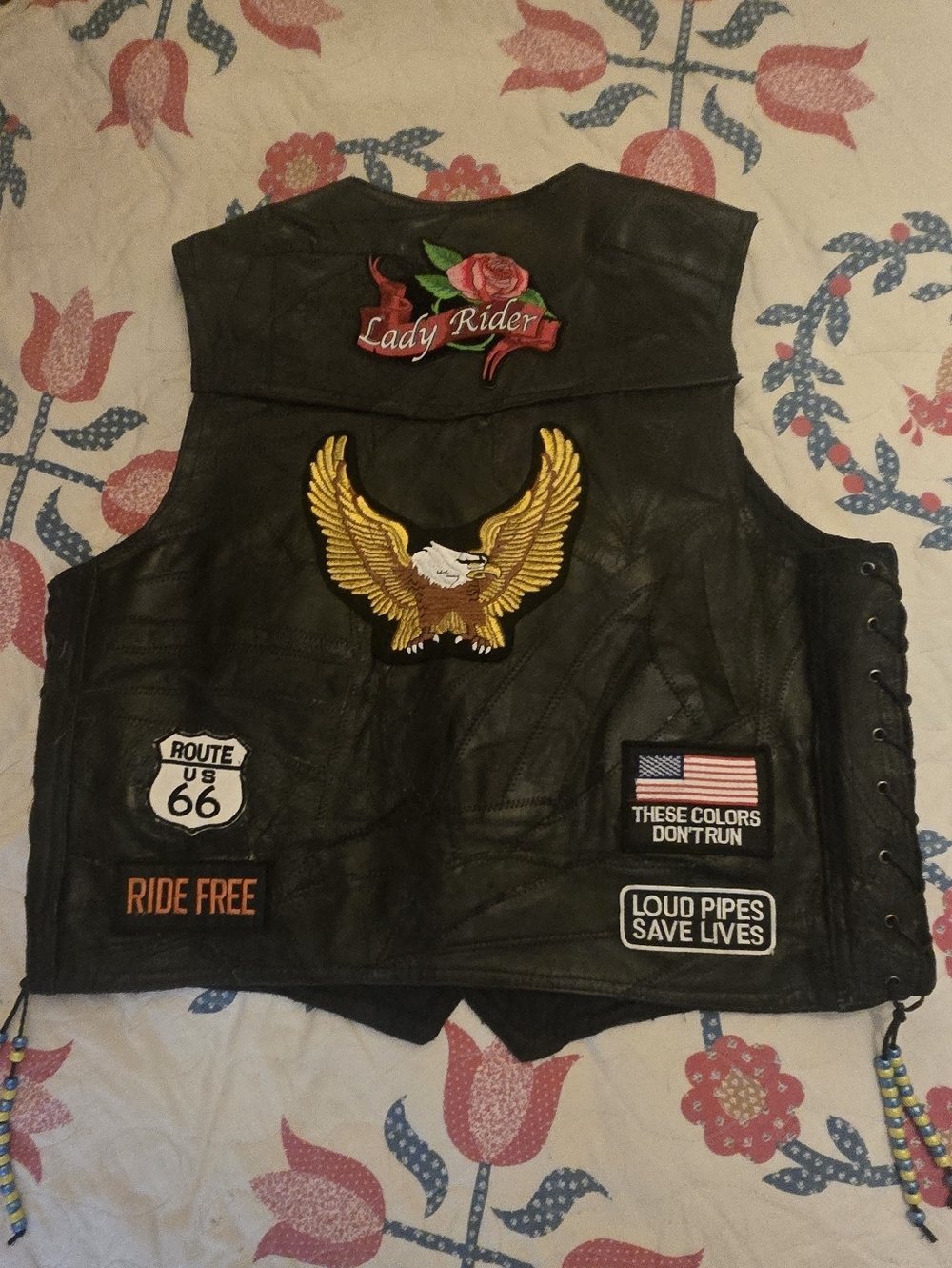 Womans Buffalo David Bitton Black Leather Vest